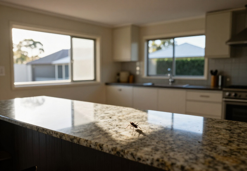 Spider-free garage in Bardwell Park after treatment